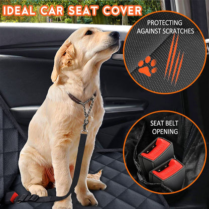 Waterproof Non-Slip Dog Car Seat Cover – Fits Cars, SUVs & Trucks